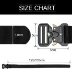 Tenine Taktischer Gürtel, Taktisch Gürtel Schwerlast Militär Nylon Web Gurt Riggers Belt, Schnellverschluss Metallschnalle Bund mit Taktischen Molle Schluesselhaken – Bild 2