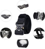 Tenine Taktischer Gürtel, Taktisch Gürtel Schwerlast Militär Nylon Web Gurt Riggers Belt, Schnellverschluss Metallschnalle Bund mit Taktischen Molle Schluesselhaken – Bild 4