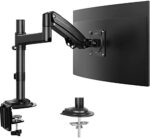 ErGear 13-35 Zoll/12KG Monitor Halterung Ultraweitbildschirm Schwerer Gasdruckfeder Vollbereichs-einstellbar Monitor Arm Neigung +85°/-30° Schwenkung 180° Drehung 360° VESA 75/100mm