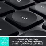 Logitech MX Keys Plus kabellose beleuchtete Tastatur mit Handballenauflage – Bild 3