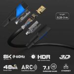neu KabelDirekt – HDMI 2.1 Kabel, Ultra High Speed, Zertifiziert – 1m/1.5m/2m – Bild 2