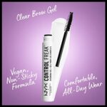 NYX Professional Makeup Augenbrauengel, Control Freak Eyebrow Gel, Klarer Brow Setter und transparente Mascara, Für gezähmte Augenbrauen und fixierte Augenbrauenfarbe, Ohne Kleben oder Bröckeln, 10 ml – Bild 2