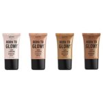 NYX Professional Makeup Born to Glow Liquid Illuminator, Flüssiges Schimmer Makeup, Highlighter, Foundation Base, Vegane Formel, Farbton Pure Gold – Bild 5