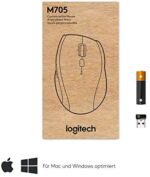 Logitech M705 Marathon Kabellose Maus – 3-Jahre Batterie, 5 Tasten, USB-Empfänger, Kompatibel mit PC, Mac & Chromebook – Bild 9