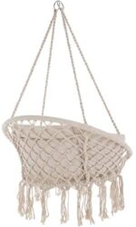 tectake® Hängesessel mit Gestell & Kissen – Indoor & Outdoor, bis 150 kg – Bild 4