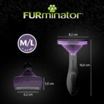 FURminator deShedding- Katzenbürste für mittelgrosse bis grosse Katzen zur Entfernung der Unterwolle - Verbessertes Design – Bild 5