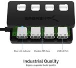 Sabrent USB 3.0 Hub mit einzelnen Power Schalter – Bild 7