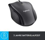 Logitech M705 Marathon Kabellose Maus – 3-Jahre Batterie, 5 Tasten, USB-Empfänger, Kompatibel mit PC, Mac & Chromebook – Bild 5