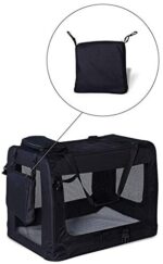 Lionto Faltbare Hundetransportbox für Reise & Auto mit Decke – Bild 4