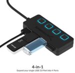Sabrent USB 3.0 Hub mit einzelnen Power Schalter – Bild 3
