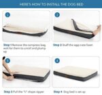 Bedsure orthopädisches Hundebett - Hundekissen flauschig Hundematte waschbar – Bild 7