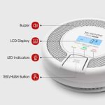 X-Sense CO Melder mit Digitalanzeige, Kohlenmonoxidmelder, akkurater Sensor mit 10-Jahren Lebensdauer, Batterie austauschbar, BSI Zertifiziert nach EN 50291, CO03D – Bild 2