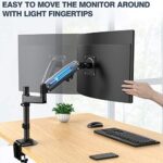 ErGear 13-35 Zoll/12KG Monitor Halterung Ultraweitbildschirm Schwerer Gasdruckfeder Vollbereichs-einstellbar Monitor Arm Neigung +85°/-30° Schwenkung 180° Drehung 360° VESA 75/100mm – Bild 5