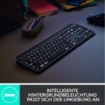 Logitech MX Keys Plus kabellose beleuchtete Tastatur mit Handballenauflage – Bild 5