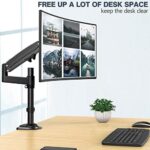 ErGear 13-35 Zoll/12KG Monitor Halterung Ultraweitbildschirm Schwerer Gasdruckfeder Vollbereichs-einstellbar Monitor Arm Neigung +85°/-30° Schwenkung 180° Drehung 360° VESA 75/100mm – Bild 6