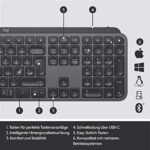 Logitech MX Keys Plus kabellose beleuchtete Tastatur mit Handballenauflage – Bild 8