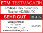 Philips Toaster – 2 Schlitze, 8 Stufen, mit Brötchenaufsatz & Auftaufunktion – Bild 7