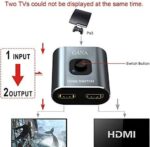 GANA Aluminium HDMI Switch & Splitter, Bidirektionaler 2 In 1 Out oder 1 In 2 Out, HD 4K 3D für TV/Fire Stick/Xbox/PS3/PS4 – Bild 4