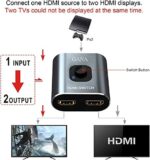 GANA Aluminium HDMI Switch & Splitter, Bidirektionaler 2 In 1 Out oder 1 In 2 Out, HD 4K 3D für TV/Fire Stick/Xbox/PS3/PS4 – Bild 4