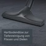 Siemens Staubsauger mit Beutel synchropower VS06B112A, Bodenstaubsauger, Hygiene-Filter, Bodendüse für Parkett, Teppich, Fliesen, langes Kabel, Fugendüse – Bild 7