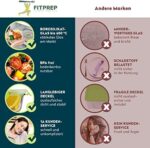 FITPREP® Frischhaltedosen aus Glas 10 teiliges Set [5 Meal Prep Boxen Glas + 5 Deckel ] – Bild 4