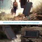 Poweradd Solar Power Bank 12000mAh mit 2 USB – Bild 3