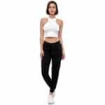 Smith & Solo Jogginghose Damen – Sporthose Frauen Baumwolle| Sweatpants Slim Fit Freizeithose Lang | Trainingshose Fitness High Waist – Jogger Laufhosen Modern – Bild 4
