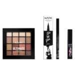 NYX Professional Makeup Eye Look Set, Epic Ink Liner, Make Up Set, Mini Worth the Hype Mascara, Ultimate Shadow Palette Warm Neutrals
