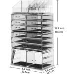 Readaeer Makeup Organizer/Kosmetik Aufbewahrungsbox/Schmink Aufbewahrungskasten mit Schubladen in verschiedenen Grössen, ist für Schlafzimmer und Badzimmer geeignet – Bild 2