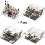 Readaeer Makeup Organizer/Kosmetik Aufbewahrungsbox/Schmink Aufbewahrungskasten mit Schubladen in verschiedenen Grössen, ist für Schlafzimmer und Badzimmer geeignet – Bild 3