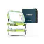 FITPREP® Frischhaltedosen aus Glas 6 teiliges Set