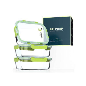 FITPREP® Frischhaltedosen aus Glas 6 teiliges Set