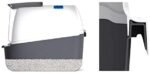 Catit 50702 Katzentoilette mit Abdeckung, 46 x 41,5 x 54,5cm, Weiss/Grau – Bild 4