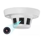 Rauchmelder Kamera 5Megapixel, PoE IP Kamera, Live Stream via APP, oder PC Client Ohne Akku