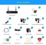 Funk Überwachungkamera set Full HD mit 6X Kameras + 1TB Festplatte Für Aussen/Innen, 20M IR Nachtsicht – Bild 6