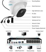 4K Überwachungskamera Set , 4x8mp PoE Kamera + 2TB HDD – Bild 4