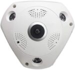 Fisheye Panorama Kamera, mit Audio,  Aussenbereich, Bewegungsmelder, 360° Blickwinkel