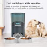 Automatischer Futterspender für Hunde und Katzen mit Zwei Stahlschalen – Bild 5