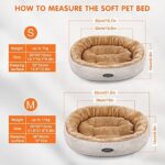 Pecute Katzenbett Katzenkorb, Runde Donut Hundebett für Katzen und Kleine Hunde, Waschbar Hundekorb Weiche Katzenschlafplatz Katzenkissen Haustierbett – Bild 7