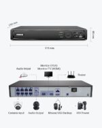 ANNKE 4K 8CH NVR, PoE Network Video Rekorder + 2TB HDD – Bild 8