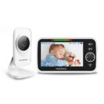 Video-Babyphone mit Zoomfunktion, 5,0 Zoll Farbdisplay, Nachtsicht, 2-Wege-Audio und Temperatursensor, 300m Reichweite