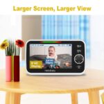 Video-Babyphone mit Zoomfunktion, 5,0 Zoll Farbdisplay, Nachtsicht, 2-Wege-Audio und Temperatursensor, 300m Reichweite – Bild 6