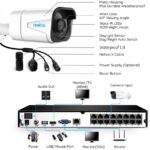 4K Ultra HD PoE Überwachungskamera Set, 8Megapixel Kameras, 16 Kanal NVR Rekorder mit 3TB HDD für Aussen/Innen – Bild 6