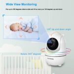 Video Babyphone mit Fernbedienung Pan-Tilt-Zoom,Zwei-Wege-Audio – Bild 2