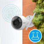 Ezviz C3WN Überwachungskamera aussen/Innen Nachtsicht, Doppelte Externe WLAN-Antennen, High-DB-Lautsprecher – Bild 2
