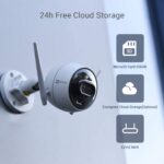 Ezviz C3X Überwachungskamera mit Nachtsicht in Farbe und Personen-/Fahrzeugerkennung, mit Dual-Objektiv + Sirene – Bild 7