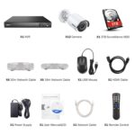 16 Kanla 4K PoE Überwachungskamera Set,12 x8mp Kamera mit 3TB hdd für Innen/Aussen, Nachtsicht – Bild 9