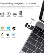 Netac USB Stick, 3.0 Flash Laufwerk bis zu 90MB/Sek, 360° – Bild 3