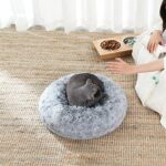 FEANDREA Hundebett, Katzenbett, weiche PV Samtoberfläche – Bild 6