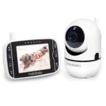 Video Babyphone mit Fernbedienung Pan-Tilt-Zoom,Zwei-Wege-Audio